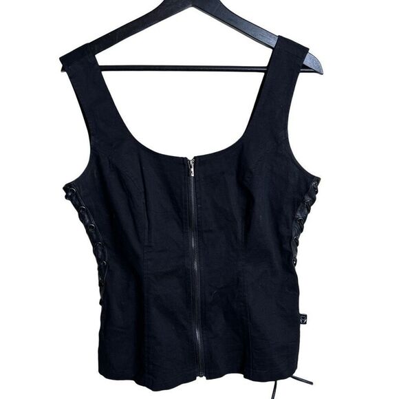 Tripp NYC Joan Jett Lace Up Vest Corset Large - Picture 1 of 5